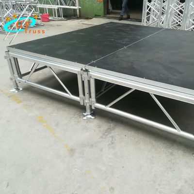 Piattaforma di alluminio all'aperto piegante della fase di ballo di concerto di evento, altezza regolabile