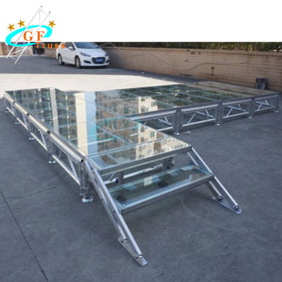 Altezza regolabile acrilica della piattaforma 2m della fase del plexiglass