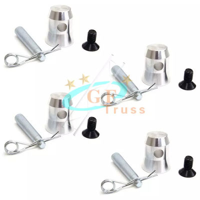 Metà di alluminio dell'accoppiatore conico con i perni delle clip per la misura F34 del basamento delle capriate