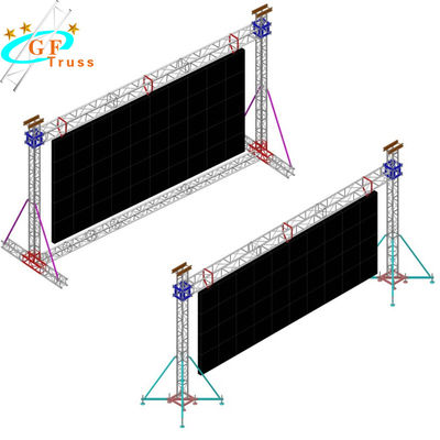 Capriata di alluminio della spina dell'OEM per l'esposizione della pubblicità dello schermo del LED