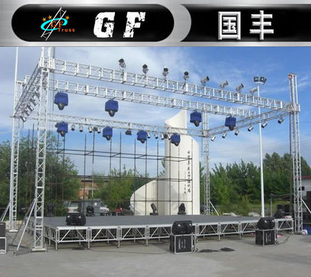Metropolitana all'aperto d'accensione di alluminio della fase 50*3mm di concerto della capriata