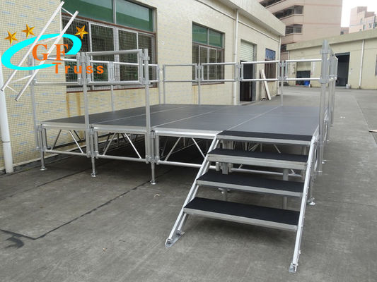 altezza regolabile di alluminio 1.2M Plywood Portable Stage di celebrazione