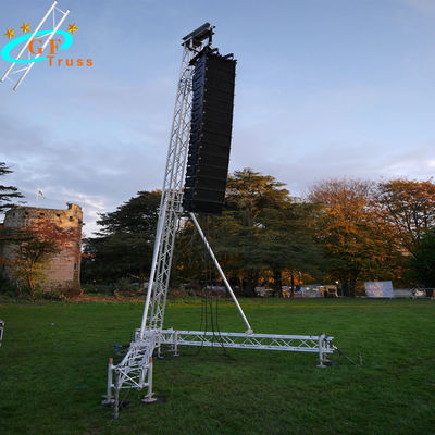 Metropolitana della conduttura della capriata 50*3mm dell'altoparlante di attività all'aperto 12M Aluminum Line Array