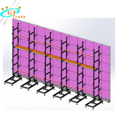 Capriata dello schermo della lega di alluminio 6mx7m LED per il supporto di alluminio del supporto della visualizzazione del Governo LED di 500*500mm