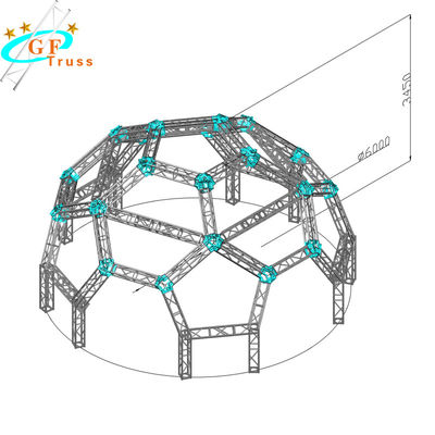 Peso leggero del sistema di illuminazione 4M Aluminum Roof Truss del DJ