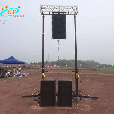 torre di sollevamento telescopica portatile della capriata del supporto di 4M Heavy Duty Crank per illuminazione d'attaccatura