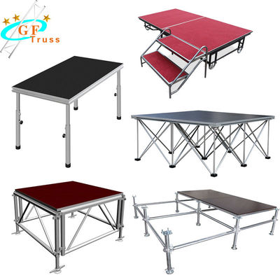 Gambe portatili antisdrucciolevoli della capriata 4 della fase di alluminio 6061-T6 regolabili