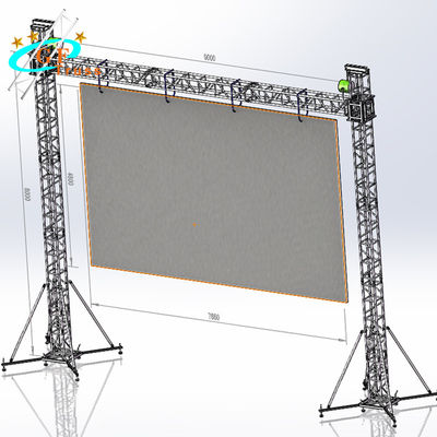 Capriata volante della parete del sistema del supporto al suolo video per il pannello della visualizzazione del LED