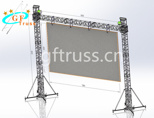 Capriata di alluminio di illuminazione del triangolo del portone della fase 6061 T6 per la cabina dello schermo del LED