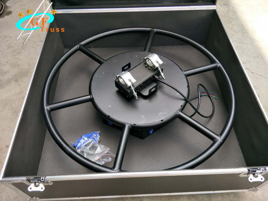 Capriata della fase di Mini Circle Rotating Lighting Aluminum di nozze