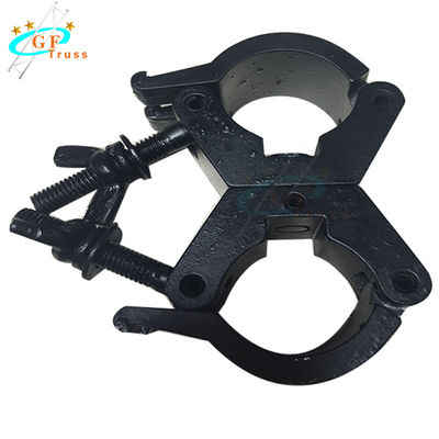 Singolo morsetto di alluminio nero d'argento della capriata per il tubo rotondo di 52mm - di 48mm