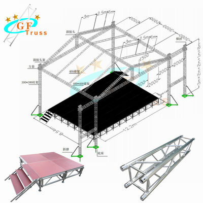Messa a punto facile di Max Span 30M Aluminum Spigot Truss per i concerti