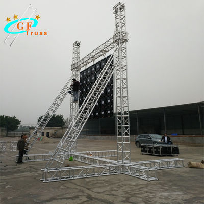 sistema di alluminio della capriata del palo 595lbs per l'attaccatura delle illuminazione dello schermo del LED